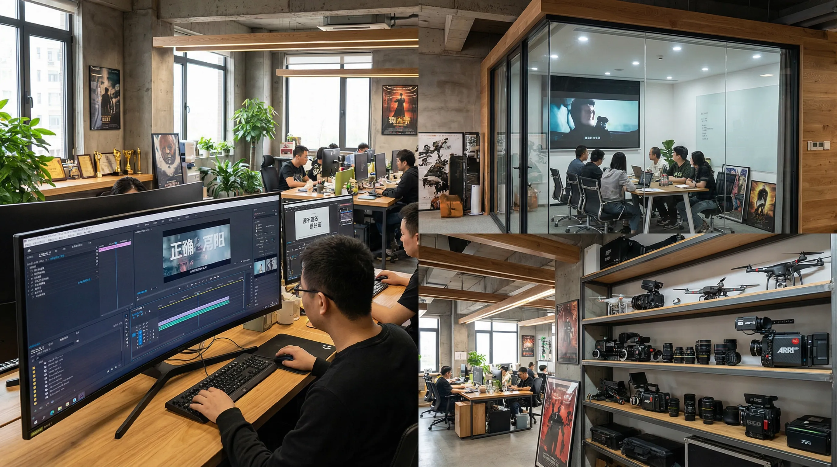 国产视频影视传媒公司办公室